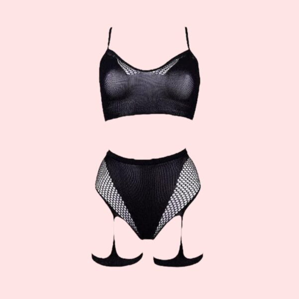 Bra Set with Garters 2PC - Image 4