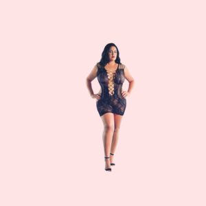 Scandal Peek-a-boo Mini Dress